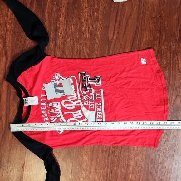 Texas Tech Womens Shirt longsleeve tshirt size M 7-9 NEW Russell shirt top - Picture 8 of 13